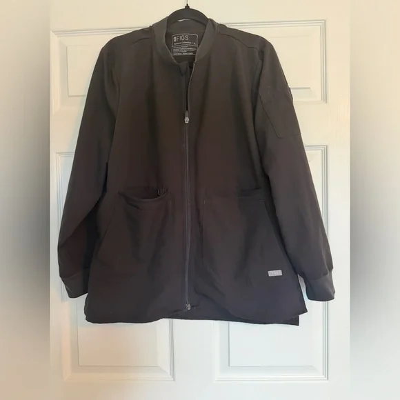 FIGS Bellery Scrub Jacket Women's Size XL Black Technical Collection Full Zip - Picture 11 of 11